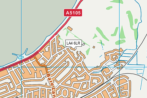 LA4 6LR map - OS VectorMap District (Ordnance Survey)
