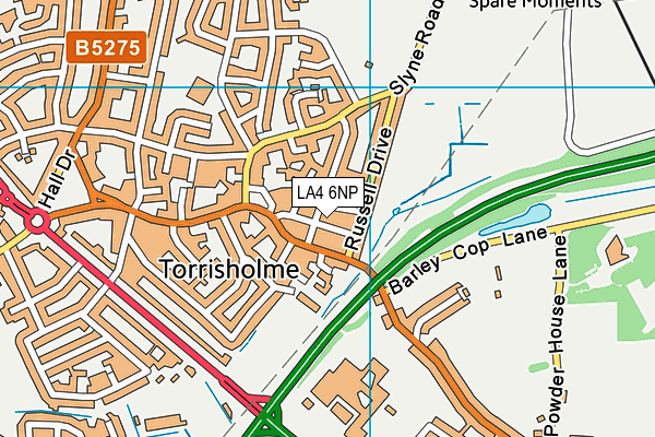 LA4 6NP map - OS VectorMap District (Ordnance Survey)