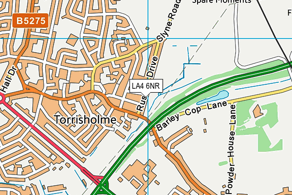 LA4 6NR map - OS VectorMap District (Ordnance Survey)