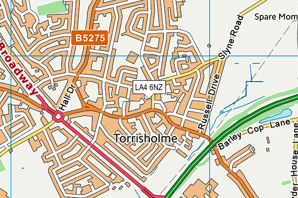 LA4 6NZ map - OS VectorMap District (Ordnance Survey)