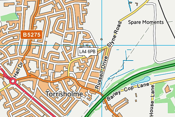 LA4 6PB map - OS VectorMap District (Ordnance Survey)