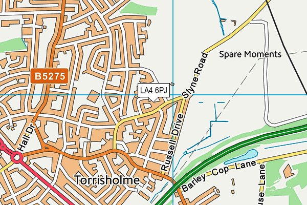 LA4 6PJ map - OS VectorMap District (Ordnance Survey)