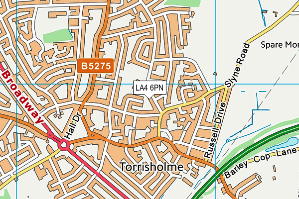 Morecambe and Heysham Torrisholme Community Primary School map (LA4 6PN) - OS VectorMap District (Ordnance Survey)