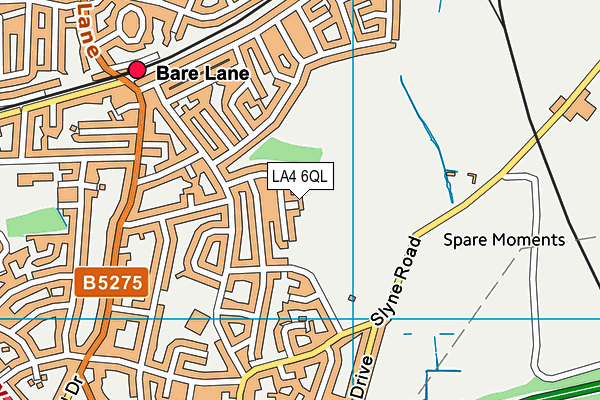 LA4 6QL map - OS VectorMap District (Ordnance Survey)