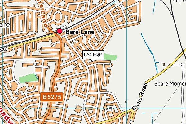 LA4 6QP map - OS VectorMap District (Ordnance Survey)