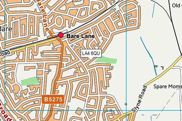 LA4 6QU map - OS VectorMap District (Ordnance Survey)