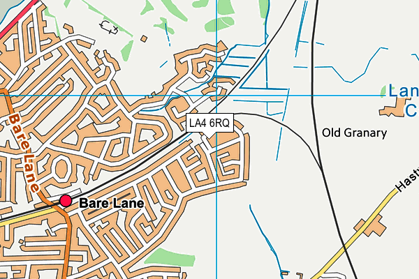 LA4 6RQ map - OS VectorMap District (Ordnance Survey)