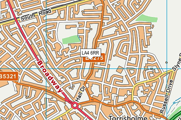 LA4 6RR map - OS VectorMap District (Ordnance Survey)