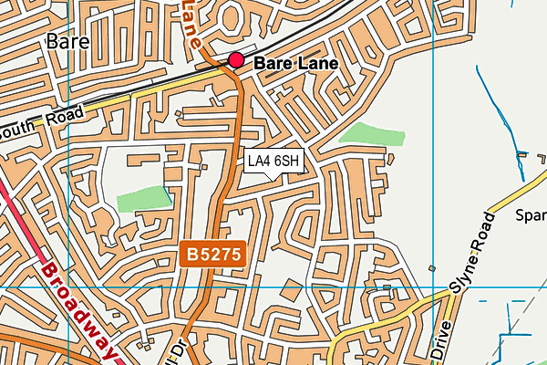 LA4 6SH map - OS VectorMap District (Ordnance Survey)