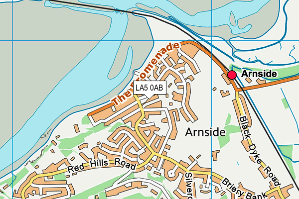 LA5 0AB map - OS VectorMap District (Ordnance Survey)