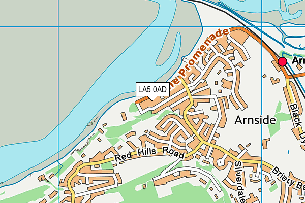 LA5 0AD map - OS VectorMap District (Ordnance Survey)