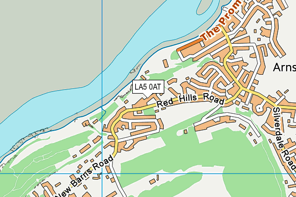 LA5 0AT map - OS VectorMap District (Ordnance Survey)