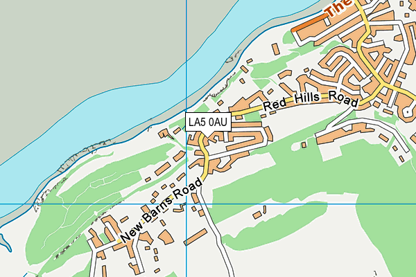 LA5 0AU map - OS VectorMap District (Ordnance Survey)