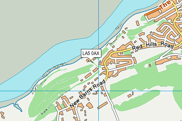 LA5 0AX map - OS VectorMap District (Ordnance Survey)
