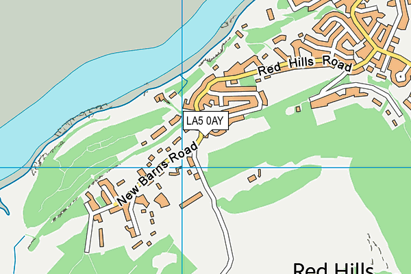 LA5 0AY map - OS VectorMap District (Ordnance Survey)