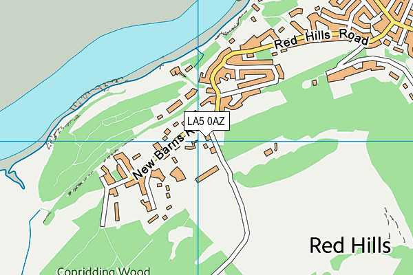 LA5 0AZ map - OS VectorMap District (Ordnance Survey)