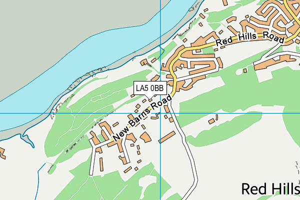 LA5 0BB map - OS VectorMap District (Ordnance Survey)