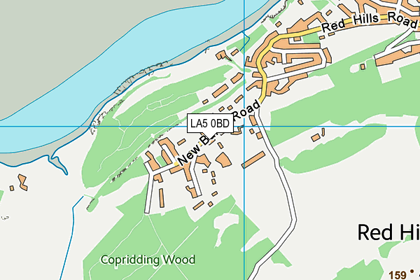 LA5 0BD map - OS VectorMap District (Ordnance Survey)