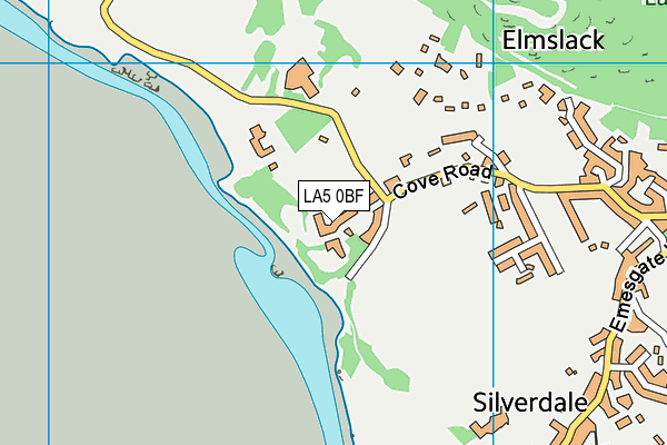 LA5 0BF map - OS VectorMap District (Ordnance Survey)