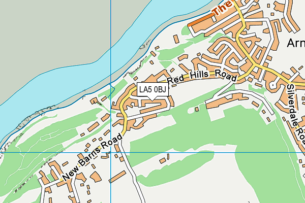 LA5 0BJ map - OS VectorMap District (Ordnance Survey)