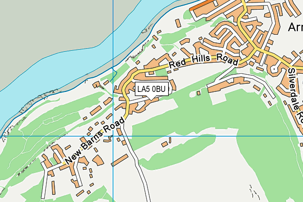 LA5 0BU map - OS VectorMap District (Ordnance Survey)