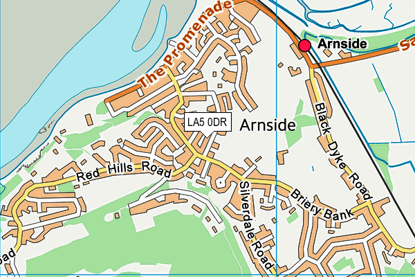 LA5 0DR map - OS VectorMap District (Ordnance Survey)