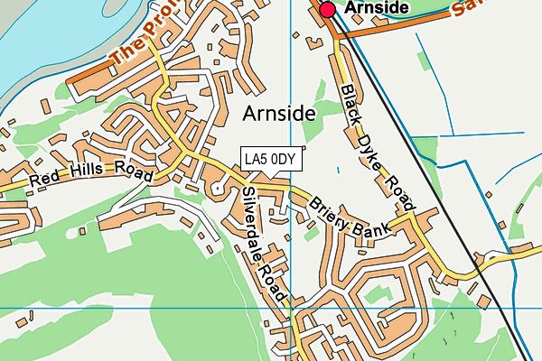LA5 0DY map - OS VectorMap District (Ordnance Survey)
