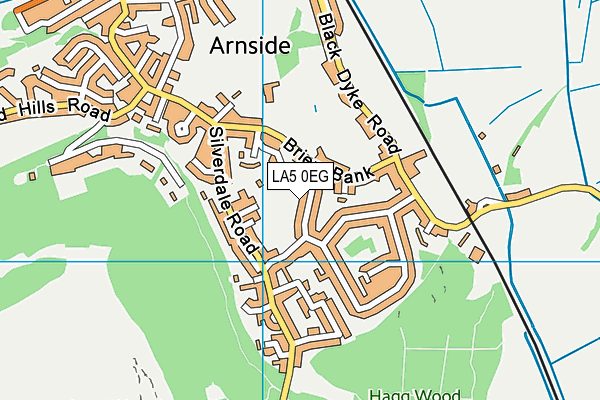 LA5 0EG map - OS VectorMap District (Ordnance Survey)