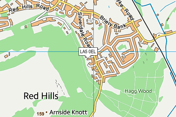 LA5 0EL map - OS VectorMap District (Ordnance Survey)