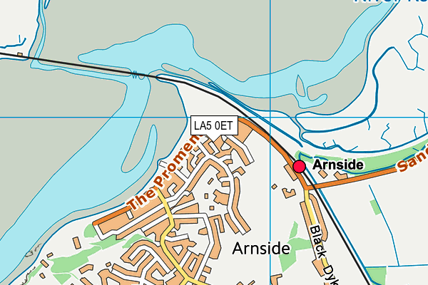 LA5 0ET map - OS VectorMap District (Ordnance Survey)