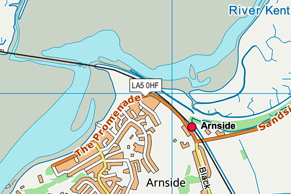 LA5 0HF map - OS VectorMap District (Ordnance Survey)