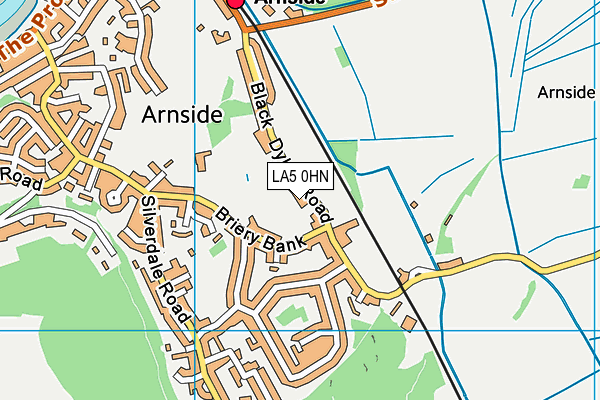 LA5 0HN map - OS VectorMap District (Ordnance Survey)