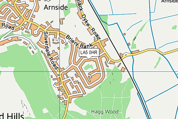 LA5 0HR map - OS VectorMap District (Ordnance Survey)