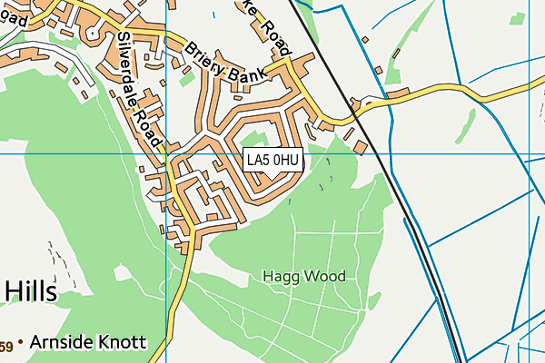 LA5 0HU map - OS VectorMap District (Ordnance Survey)