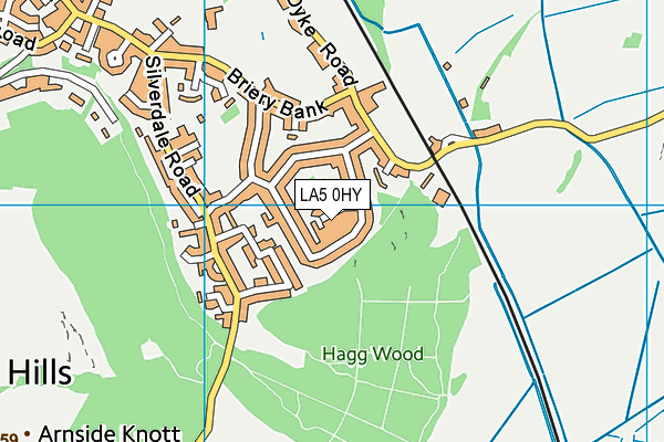 LA5 0HY map - OS VectorMap District (Ordnance Survey)