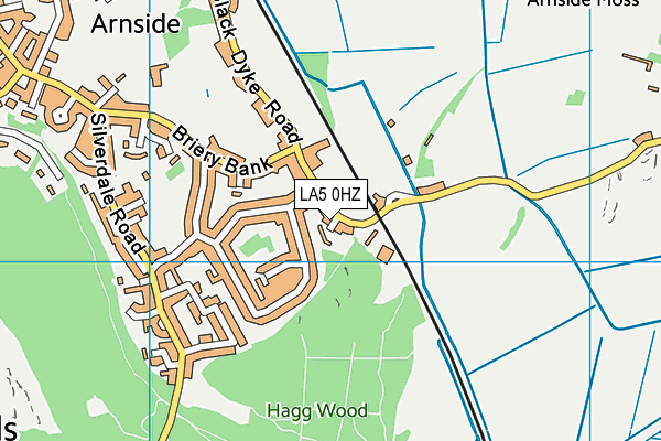LA5 0HZ map - OS VectorMap District (Ordnance Survey)