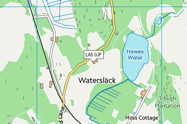 LA5 0JF map - OS VectorMap District (Ordnance Survey)