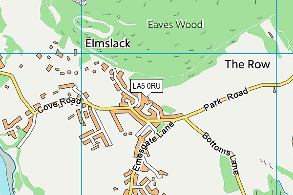 LA5 0RU map - OS VectorMap District (Ordnance Survey)