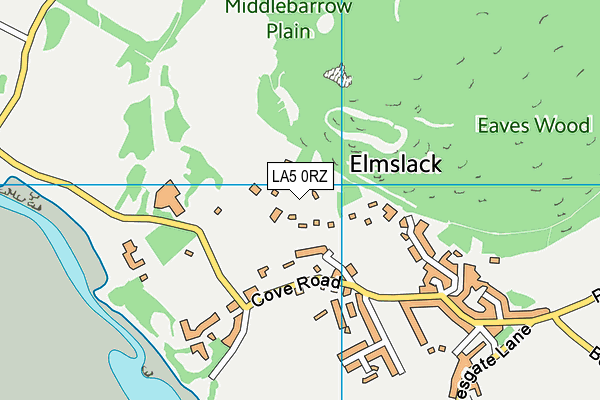 LA5 0RZ map - OS VectorMap District (Ordnance Survey)