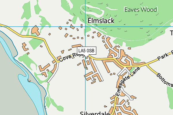 LA5 0SB map - OS VectorMap District (Ordnance Survey)