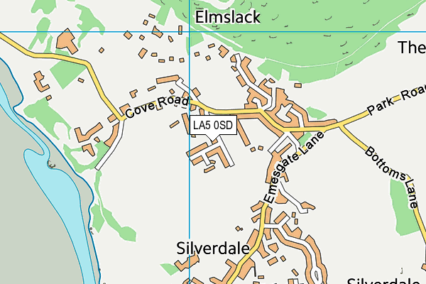 LA5 0SD map - OS VectorMap District (Ordnance Survey)