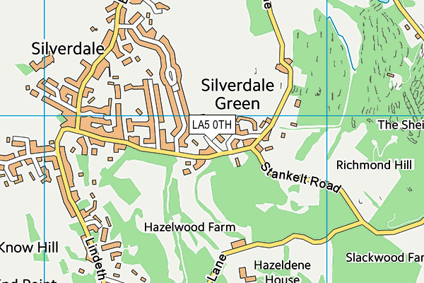 LA5 0TH map - OS VectorMap District (Ordnance Survey)