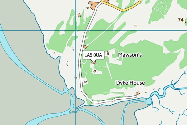 LA5 0UA map - OS VectorMap District (Ordnance Survey)