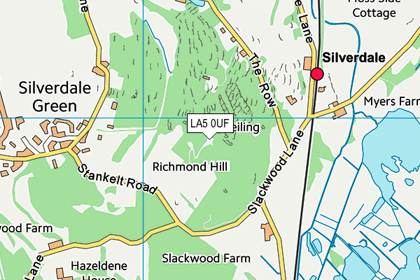 LA5 0UF map - OS VectorMap District (Ordnance Survey)
