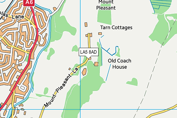 LA5 8AD map - OS VectorMap District (Ordnance Survey)