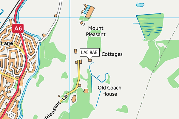 LA5 8AE map - OS VectorMap District (Ordnance Survey)