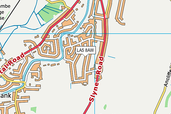 LA5 8AW map - OS VectorMap District (Ordnance Survey)
