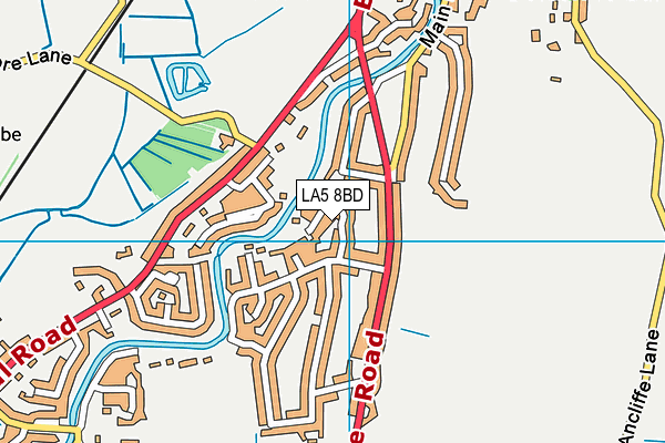 LA5 8BD map - OS VectorMap District (Ordnance Survey)