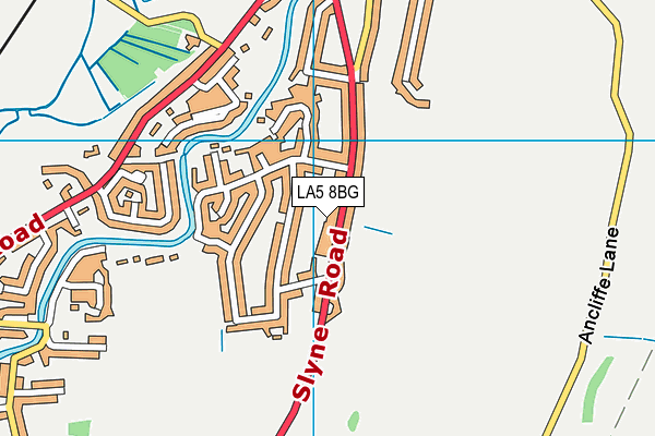 LA5 8BG map - OS VectorMap District (Ordnance Survey)