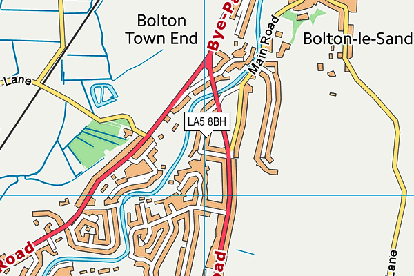 LA5 8BH map - OS VectorMap District (Ordnance Survey)